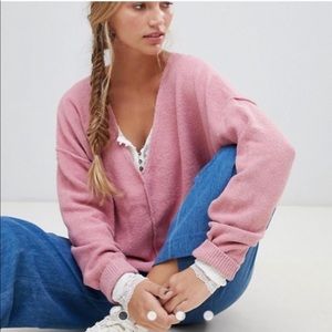 Free People Take Me Places pink pullover